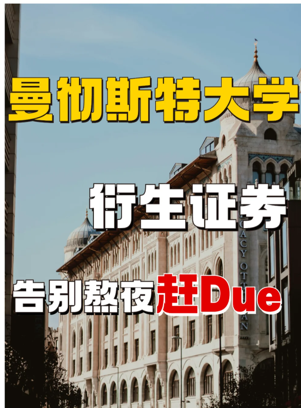 曼彻斯特大学衍生证券 ，课程辅导真的“香”