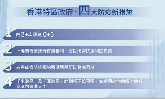 留学生经香港中转回国须知：入境后改为0+3检疫安排