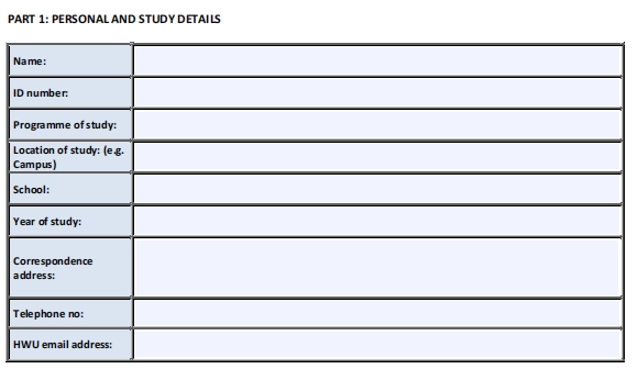 赫瑞瓦特大学申诉需要哪些材料？