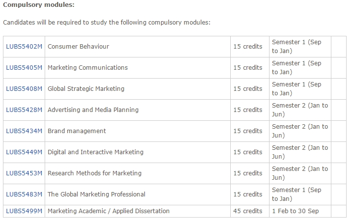 利兹大学硕士广告营销管理课程预习方法有哪些？