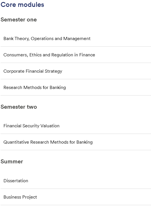 诺丁汉大学Banking and Finance硕士必修课预习指南