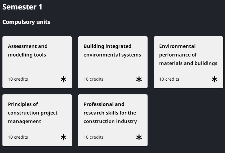 巴斯大学硕士建筑环境设计课程学习规划