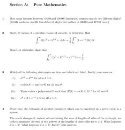 剑桥大学笔试学什么？(剑桥大学入学考试题)