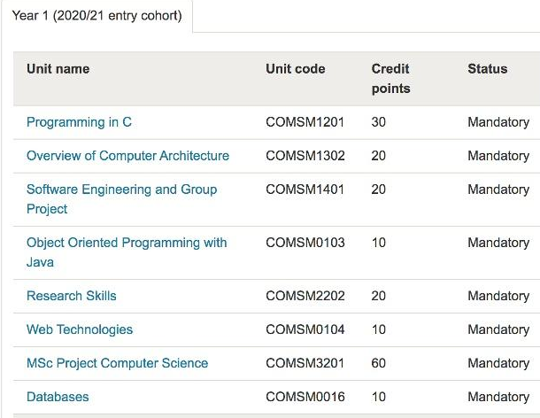 布里斯托大学选课攻略大全！