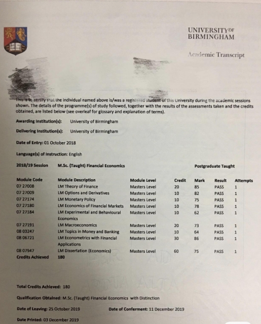 伯明翰大学论文辅导班有哪些？