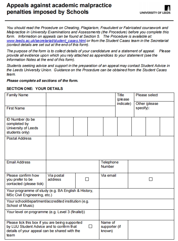 利兹大学论文被指控抄袭怎么办？申诉方法及提示