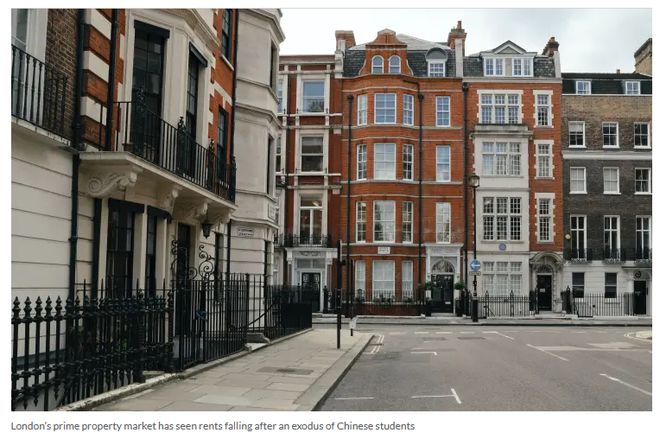 中国赴英学生减少，影响伦敦富人区房租