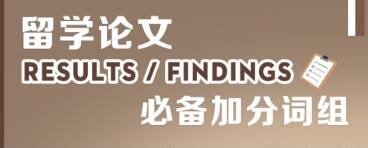 留学论文Findings/results在线辅导