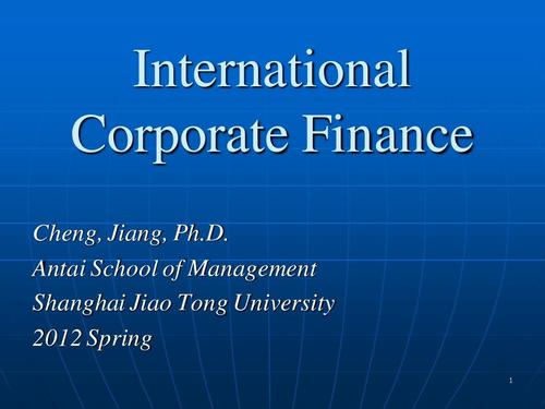 international finance国际金融学专业辅导
