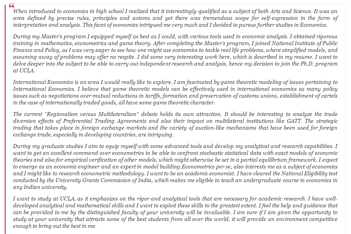 Statement of purpose范文及写作方法分享